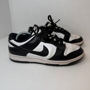 Nike Dunk Low Retro Panda Sneakers Black White Women's Size 8 DD1503-101